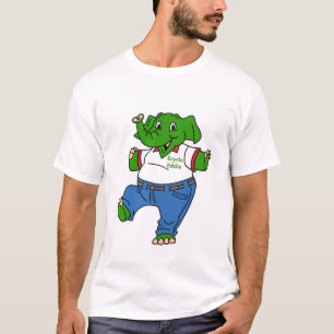 Ecycle Eddie zegt: "Vergeet niet om te fietsen" T-shirt