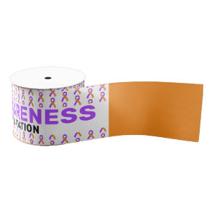 Eczema Awareness Pattern Ribbon Grosgrain Lint
