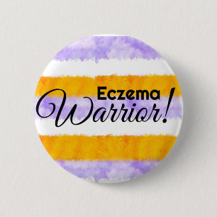 Eczema-strijder 6 cm rondetoestel ronde button 5,7 cm