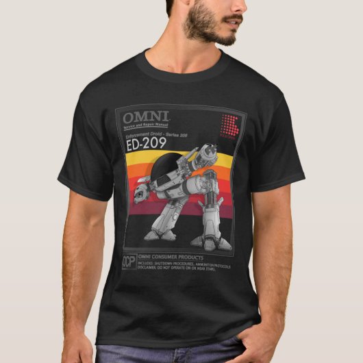 ED-209 Service and Repair Manual T-Shirt (Voorkant)