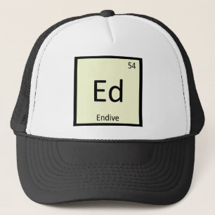 Ed - Andijvie Lettuce Chemie Periodiek Systeem Trucker Pet