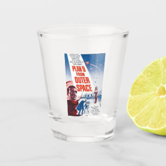 Ed bossen Plan 9 van kogelglas in de ruimte Shot Glas