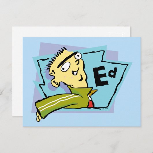 Ed Character Graphic Briefkaart (Voorkant / Achterkant)