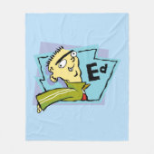 Ed Character Graphic Fleece Deken (Voorkant)
