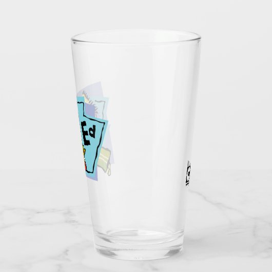 Ed Character Graphic Glas (Links)