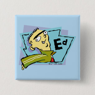 Ed Character Graphic Vierkante Button 5,1 Cm