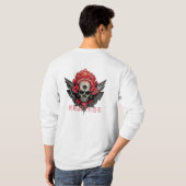 Ed Easy - Skull, Roos, Pistolen, Tattoo T-shirt (Achterkant volledig)