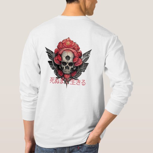 Ed Easy - Skull, Roos, Pistolen, Tattoo T-shirt (Achterkant)
