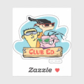 Ed, Edd, n Eddy - Club Ed Sticker (Vel)