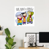 Ed, Edd, n Eddy Hand Signs Poster (Thuiskantoor)