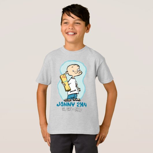 Ed, Edd, n' Eddy Jonny 2x4 en Plank T-shirt (Voorkant volledig)