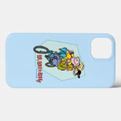 Ed, Edd, n Eddy op een Bike Case-Mate iPhone Case (Achterkant (horizontaal))