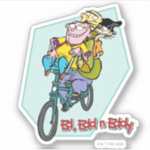 Ed, Edd, n Eddy op een Bike Sticker (Voorkant)