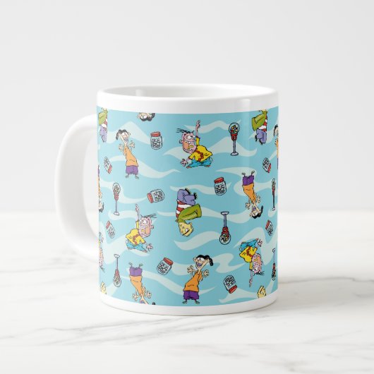 Ed, Edd, n Eddy Pattern Extra Grote Beker (Voorkant links)
