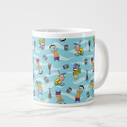 Ed, Edd, n Eddy Pattern Extra Grote Beker (Voorkant rechts)