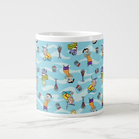 Ed, Edd, n Eddy Pattern Extra Grote Beker (Voorkant)