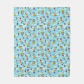 Ed, Edd, n Eddy Pattern Fleece Deken (Voorkant)