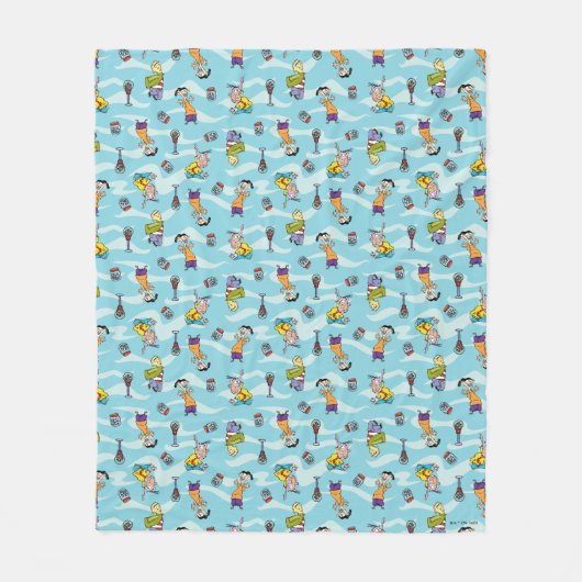 Ed, Edd, n Eddy Pattern Fleece Deken (Voorkant)
