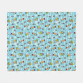 Ed, Edd, n Eddy Pattern Fleece Deken (Voorkant (Horizontaal))