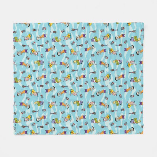 Ed, Edd, n Eddy Pattern Fleece Deken (Voorkant (Horizontaal))