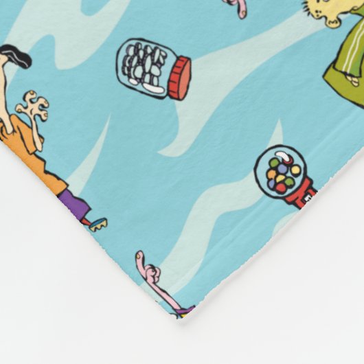 Ed, Edd, n Eddy Pattern Fleece Deken (Hoek)