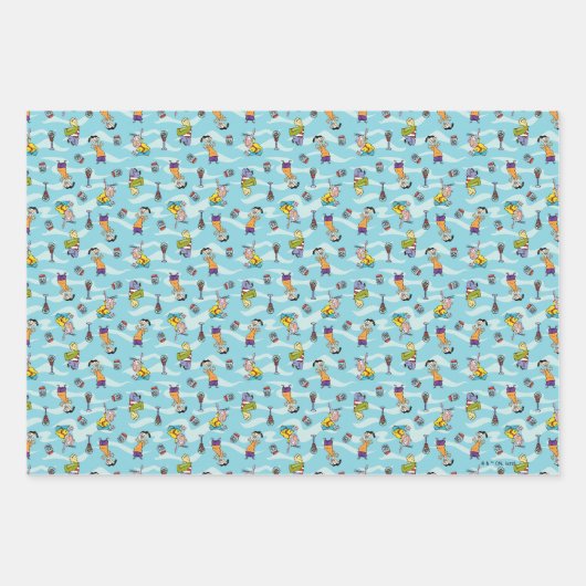 Ed, Edd, n Eddy Pattern Inpakpapier Vel (Voorkant)