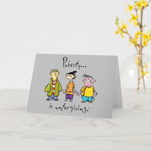 Ed, Edd, n Eddy - Puberty Is Unforgiving Kaart (Gele Bloem)