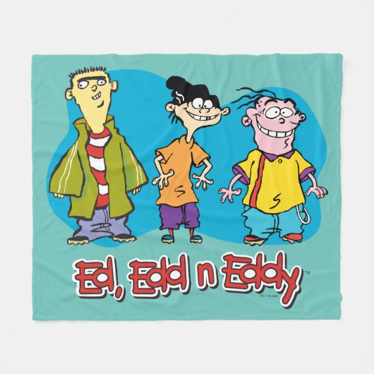Ed, Edd, n Eddy Smiling Fleece Deken (Voorkant (Horizontaal))
