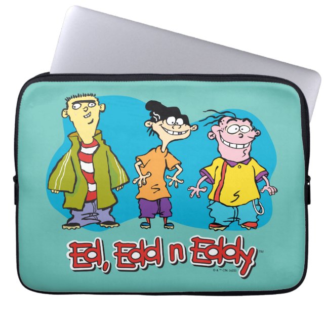 Ed, Edd, n Eddy Smiling Laptop Sleeve (Voorkant)