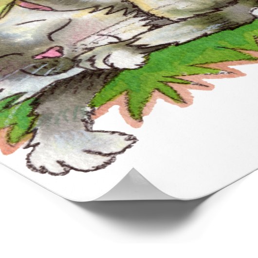 Ed et son affiche d'amis (Coin)