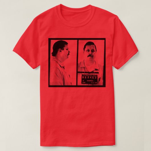 Ed Kemper Mugshot Retro Esthetische 80s Stijl Ontw T-shirt (Design voorkant)