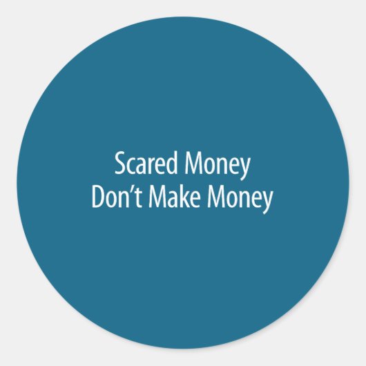 Ed Money Don't Make Money - Ronde Sticker (Voorkant)