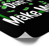 Ed Money Maakt Geen Geld Aandelenmarkt Handelaren  Poster (Hoek)