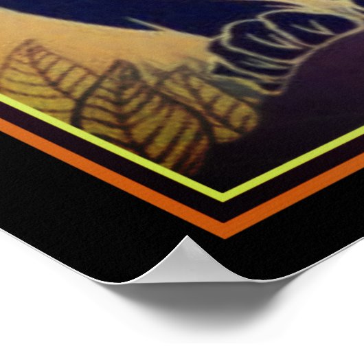 Ed Rudy Art déco Black Panther Imprimer 16 x 20 (Coin)