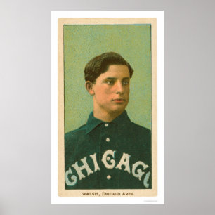Ed Walsh Baseball Kaart 1909 Poster