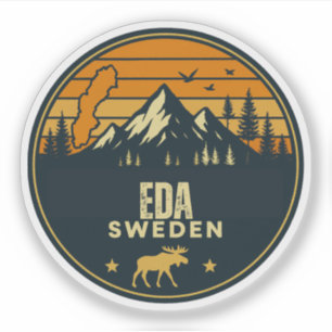Eda, Zweden Sverige Sticker