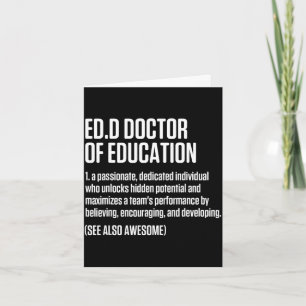 Edd doctor in de pedagogiek promotie afstuderen kaart