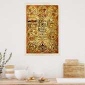 Edda Norse Scandinvian Mythology Poster (Keuken)