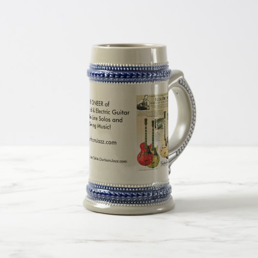 EDDIE DURHAM stein (zeer grote mok) Bierpul (Voorkant rechts)