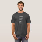 Eddie & Stone & Jeff & Mike & Matt (en anderen) T-shirt (Voorkant volledig)