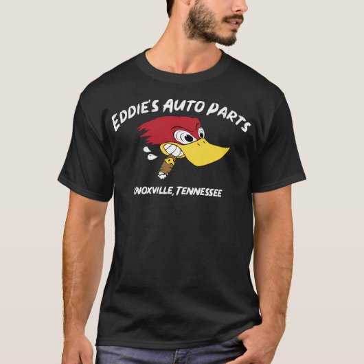 Eddie's auto-onderdelen t-shirt (Voorkant)