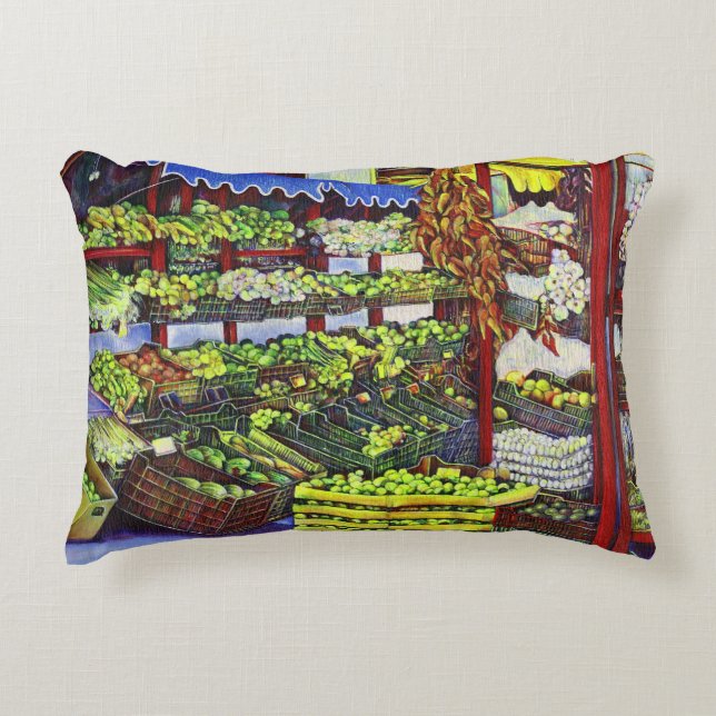 Eddie's Market, Hongarije Decoratief Kussen (Voorkant)