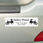 Eddie's Wheels Bumpersticker (Op auto)