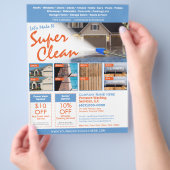 EDDM-Sjabloon drukwasbrochure Flyer (Hand)