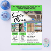 EDDM-Sjabloon drukwasbrochure Flyer (Enkel)