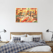  Eddy Brothers Circus Poster Canvas Afdruk (Insitu (Slaapkamer))