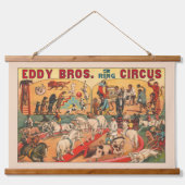 Eddy Brothers Circus Poster Hangend Wandkleed (Voorkant)