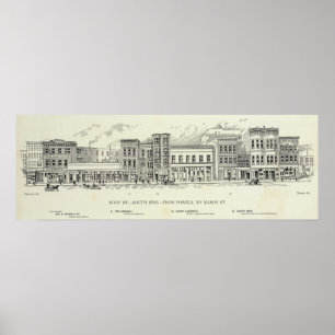 Eddy South side Powell en Mason Poster