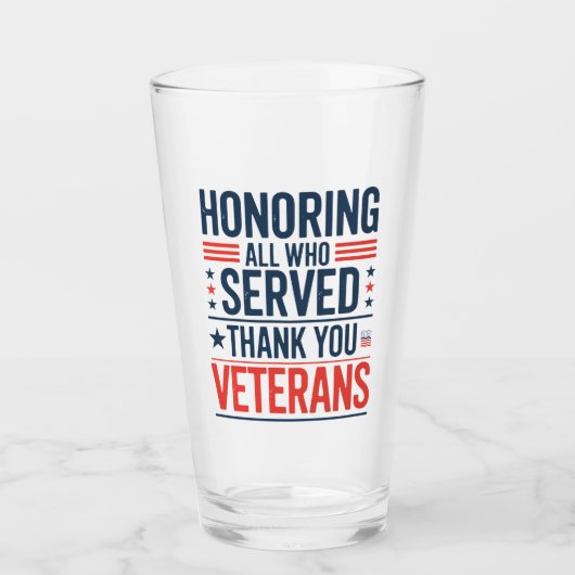 Edelachtbare iedereen die heeft gediend Hartelijk  Glas (Voorkant)