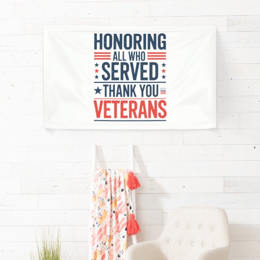 Edelachtbare iedereen die heeft gediend Hartelijk Spandoek (Insitu)